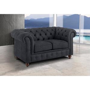 Premium collection by Home affaire 2-zitsbank CHESTERFIELD met knoopsluiting, ook in leer