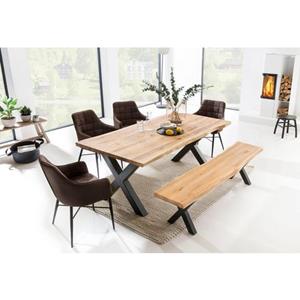 Home affaire Eettafel TRISTAN met boomrand