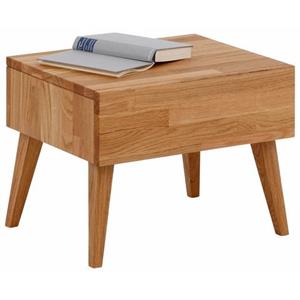 Home affaire Nachttisch "Natali", mit einer Schublade, aus massiver Eiche, Breite 45 cm