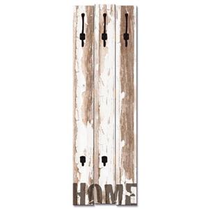 Artland Kapstok Home ruimtebesparende kapstok van hout met 5 haken, geschikt voor kleine, smalle hal, halkapstok
