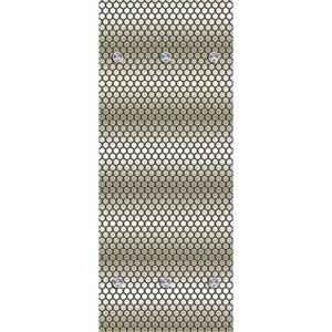 queence Garderobenleiste "Punkte", mit 6 Haken, 50 x 120 cm