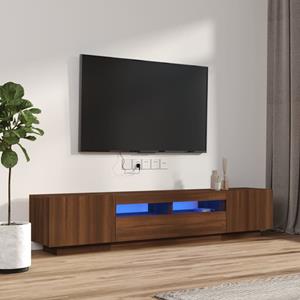 VidaXL 2-delige Tv-meubelset Met LED Bewerkt Hout Bruineiken