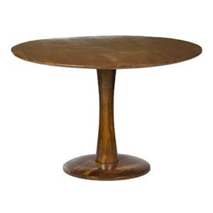 Duverger Scandi-design - Eettafel - rond - 120cm - bruin - mangohout