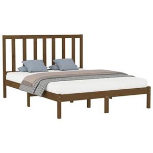 VidaXL Bedframe massief hout honingbruin 140x200 cm