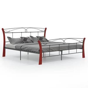 vidaXL Bett Schwarz Metall 180x200 cm 