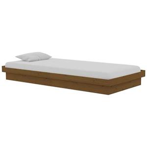 VidaXL Bedframe massief hout honingbruin 90x190 cm 3FT Single