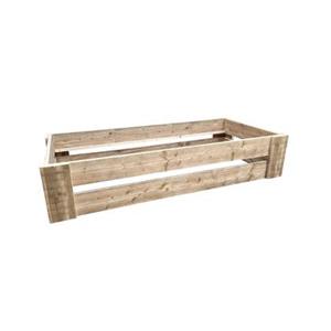 Wood4you Eenpersoonsbed Krijn steigerhout - Montagepakket