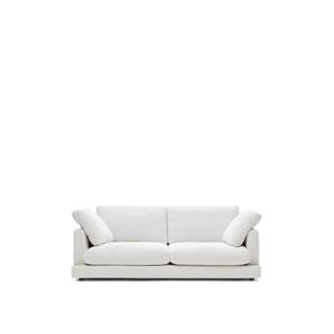 Natur24 Sofa 3-Sitzer Sofa Gala 210 x 87 x 105 cm Weiß