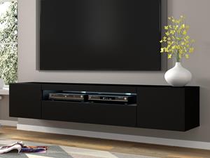 Mobistoxx Tv-meubel AUREO 3 deuren 200 cm zwart zonder led