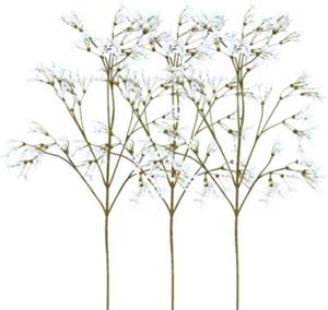 Yomonda Kunstpflanze Jasminzweig 3er-Pack weiß