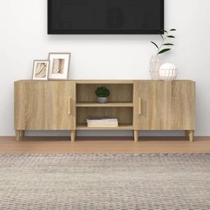 Tv-meubel 150x30x50 cm bewerkt hout sonoma eikenkleurig