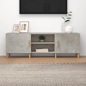 Tv-meubel 150x30x50 cm bewerkt hout betongrijs