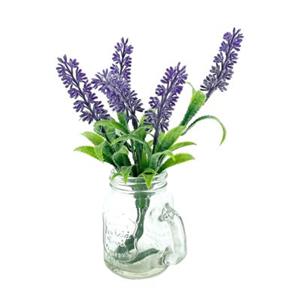 NTK-Collection Kunstblume Lavendel in Glaskrug Leilani violett