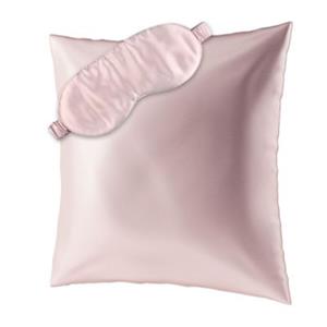 AILORIA BEAUTY SLEEP SET L Kopfkissenbezug (80x80) und Schlafmaske aus Seide rosa Gr. 80 x 80