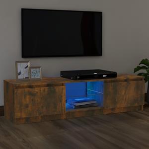 VidaXL TV-Schrank mit LED-Leuchten Räuchereiche 120x30x35,5 cm 