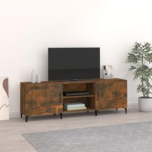 Tv-meubel 150x30x50 cm bewerkt hout gerookt eikenkleurig