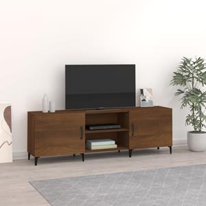 Tv-meubel 150x30x50 cm bewerkt hout bruineikenkleurig