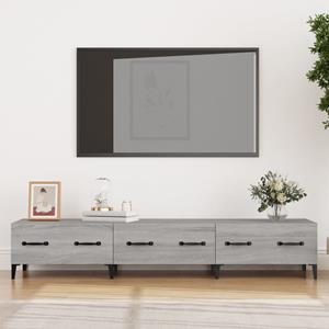 Tv-meubel 150x34,5x30 cm bewerkt hout grijs sonoma eikenkleurig