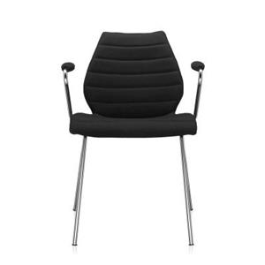 Kartell Maui Soft Stuhl Besucher- &amp; Konferenzstühle  Ausführun ohne Armlehnen Farbe : schwarz