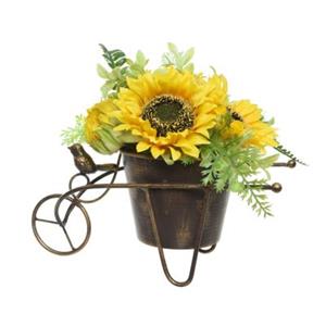 MARELIDA Deko Sonnenblumen im Topf - H: 23cm gelb