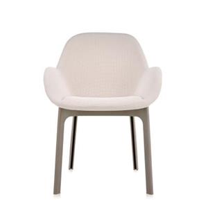 Kartell Clap Stuhl Stühle  Gestellfarbe: taupe Bezu beige Solid Colour