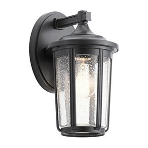 Quintiesse Buitenwandlamp Fairfield, zwart, 1-lamp