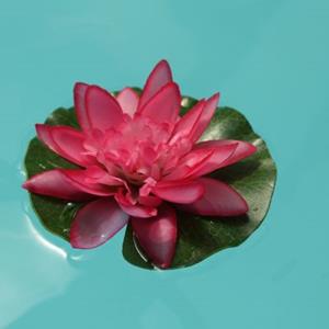 MARELIDA Kunstblume Seerose - D: 13cm pink
