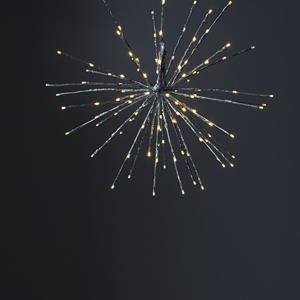 Star Trading LED Pendelleuchte Firework in Silber 600 mm
