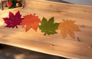 HOME Living Filz-Tischläufer SPAR-SET 2x Buntes Herbstlaub Tischläufer mehrfarbig