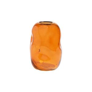 & klevering Bubble Vase / Recycling-Glas - Ø 13 x H 22 cm -  - Orange