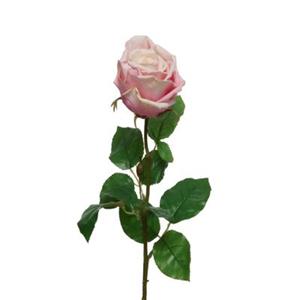 MARELIDA Kunstrose am Stiel - H: 68cm rosa