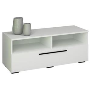 Hioshop ArilaL TV-meubel 1 kleppe 2 planken wit.