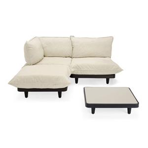Fatboy Paletti set Ecksofa / Sitzgruppe: Couchtisch 90 x 90 cm + Sofa L 180 cm (Armlehne links) -  - Beige