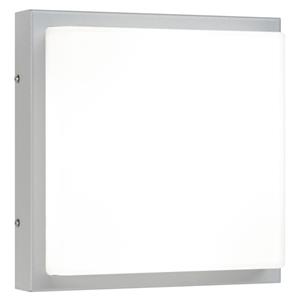 LCD Wandleuchte in Hellgrau und Weiß E27 2-flammig IP44