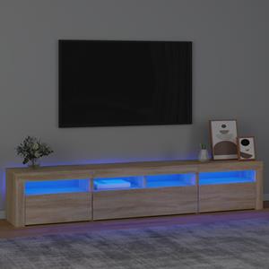 bonnevie TV-Schrank,TV-Möbel mit LED-Leuchten Sonoma-Eiche 210x35x40 cm vidaXL
