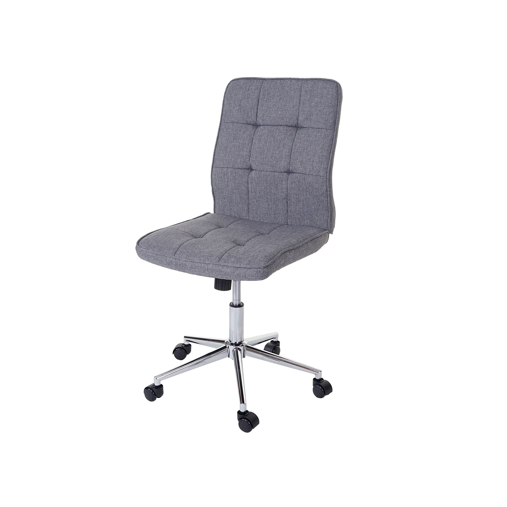 MCW Bürostuhl -K43, Drehstuhl Arbeitshocker Schreibtischstuhl, Textil grau