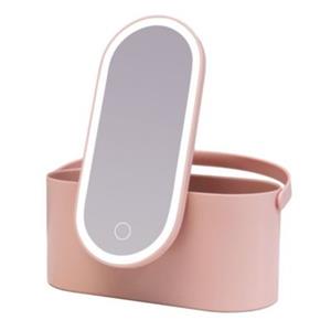 AILORIA MAGNIFIQUE Beautycase mit dimmbarem LED-Spiegel (USB) rosa