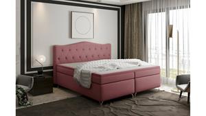 Stylefy Heaven Boxspringbett Lila Velours Jasmine 140x200 cm