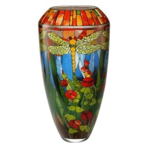 Goebel Vase Louis Comfort Tiffany - Libelle bunt