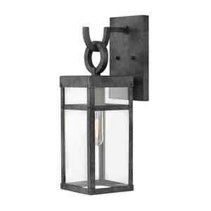 Quintiesse Buitenwandlamp Porter, zwart, 47,4 cm hoog