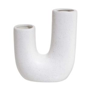 Butlers TUBE Vase Höhe 18cm weiß