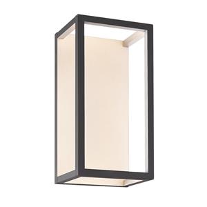 VK Lighting Ouranos - buiten wandverlichting - 12,5 x 12,6 x 25 cm - 7W LED incl. - IP54 - antraciet