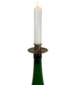 Zeitzone Kerzenhalter für Flaschen Gold Kerzenhalteraufsatz Flaschenaufsatz Vintage