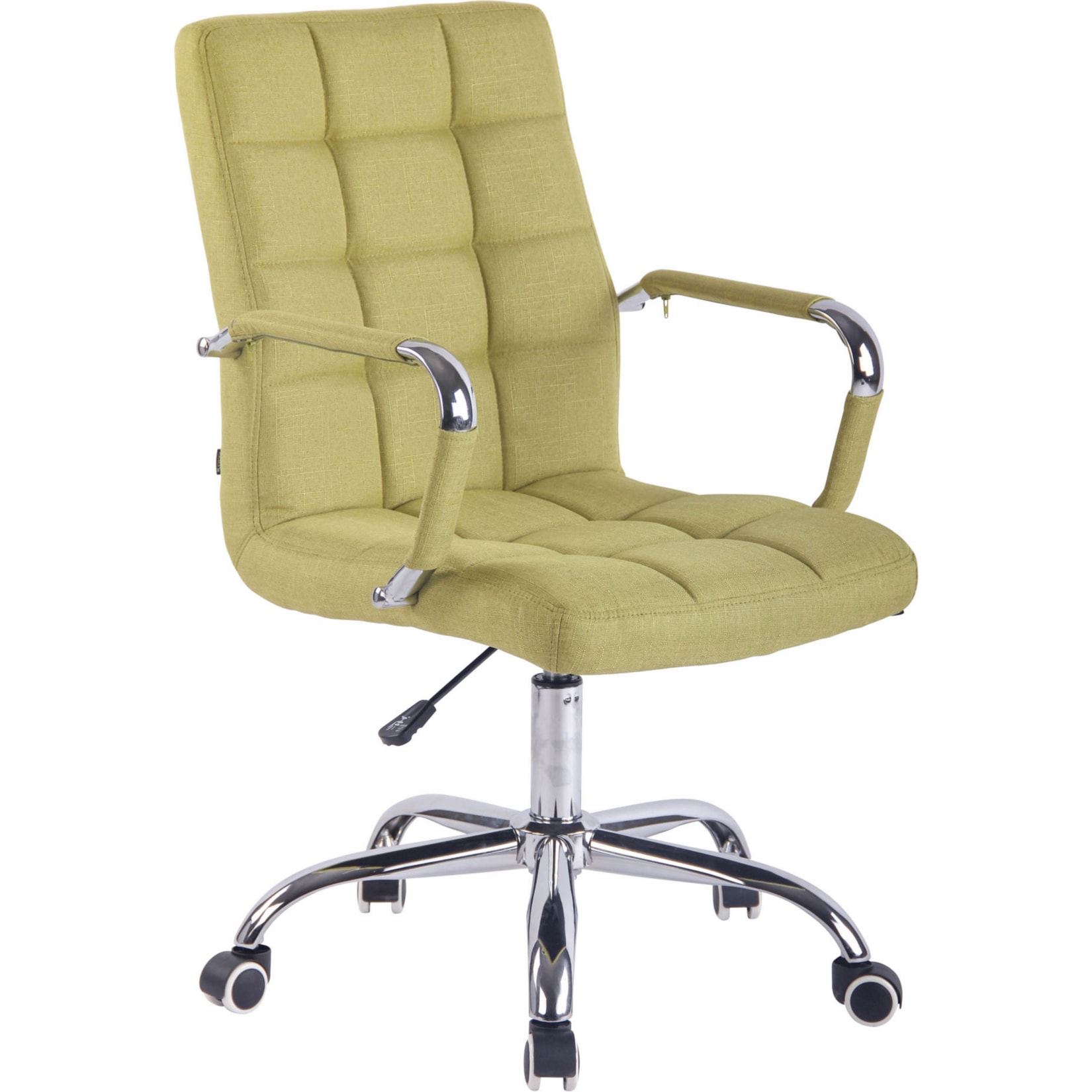 CLP Bürostuhl DELI mit Stoffbezug und hochwertiger Polsterung I Drehstuhl mit höhenverstellbarer Sitzhöhe