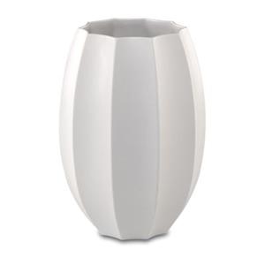 Yomonda Vase 22,5 cm Concave 15,5 x 15,5 x 22,5 cm weiß