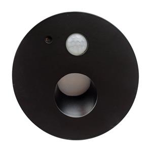 Arcchio Neru LED inbouwlamp, sensor, rond zwart