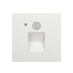 Arcchio Neru LED inbouwlamp, sensor, hoekig, wit