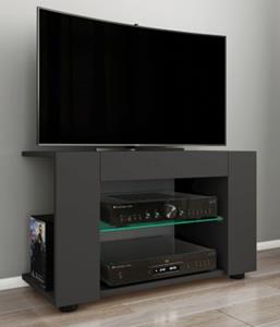 Hioshop PlexaloL TV-meubel 2 planken antraciet.