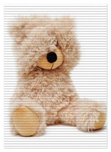 Wallario Schaum-Badematte »Süßer Teddybär« , Höhe 5 mm, rutschhemmend, geeignet für Fußbodenheizungen