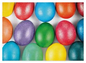 Wallario Schaum-Badematte »Bunte Oster-Eier in Nahaufnahme mit kräftigen Farben« , Höhe 5 mm, rutschhemmend, geeignet für Fußbodenheizungen